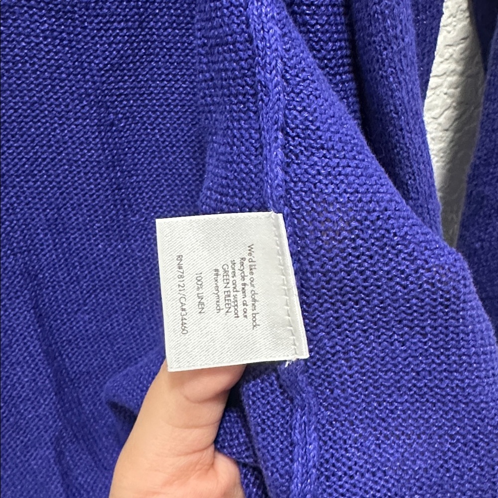 Eileen Fisher purple Knit Cardigan - Picture 3 of 3